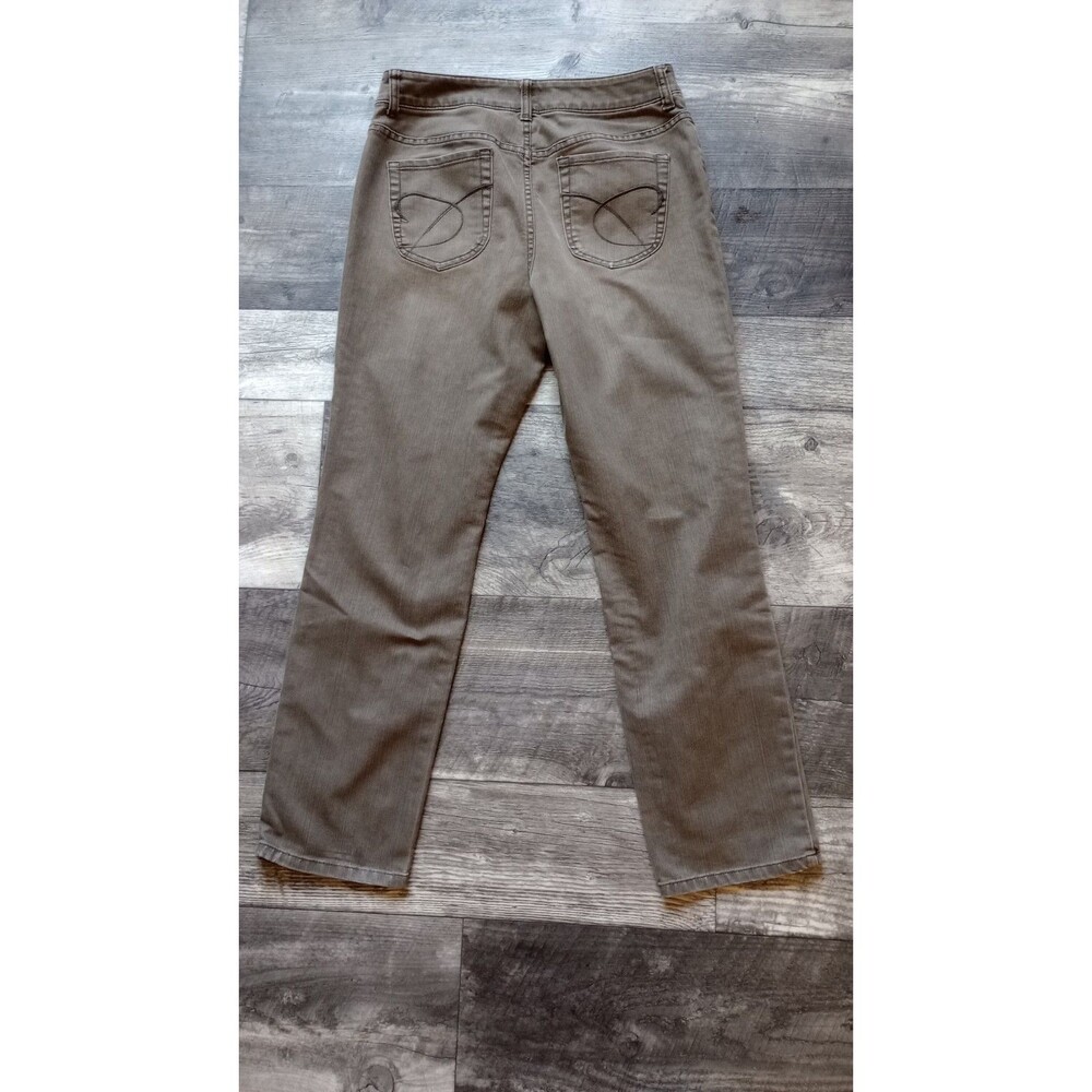 Chico's Women's 1 (Sz 8) Short Gray Slim Cut Jeans